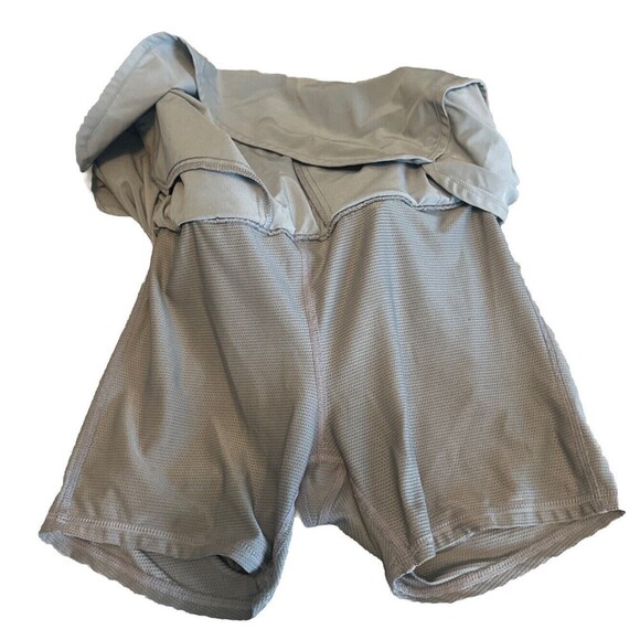 Women’s Athleta Active GRAY Elastic Waist Skirt Lined Built in Shorts Pocket -XS - Picture 6 of 7